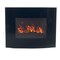 Hastings Home Hastings Home Black Curved Glass Electric Fireplace Wall Mount and Remote 483067NNK - alternate 3